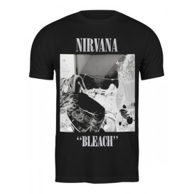 Мужская футболка с принтом Nirvana Bleach album t-shirt в Архангельске,  |  | 