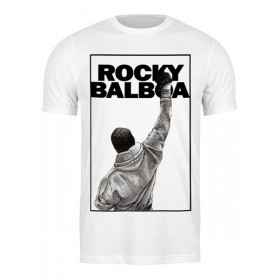 Мужская футболка с принтом Rocky Balboa в Архангельске,  |  | Тематика изображения на принте: 