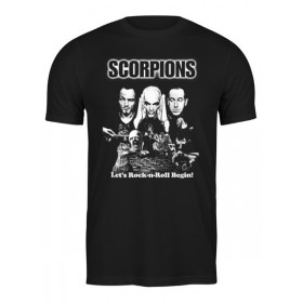 Мужская футболка с принтом Scorpions Band в Архангельске,  |  | Тематика изображения на принте: 