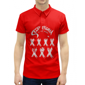 full_print_man_polo с принтом Scott Pilgrim в Архангельске,  |  | 