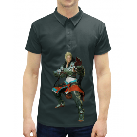 full_print_man_polo с принтом Black Desert в Архангельске,  |  | 