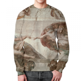 full_print_sweatshirt с принтом Сотворение Адама в Архангельске,  |  | 