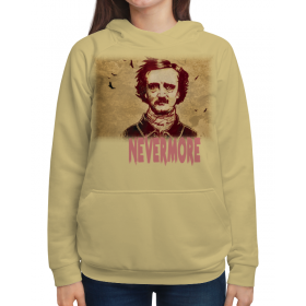 full_print_woman_hoodie с принтом Эдгар По, «Ворон» (Edgar Poe, The Raven) в Архангельске,  |  | 