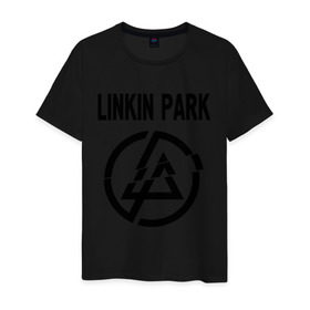 Мужская футболка хлопок с принтом Linkin Park в Архангельске, 100% хлопок | прямой крой, круглый вырез горловины, длина до линии бедер, слегка спущенное плечо. | Тематика изображения на принте: linkin park | rock | альтернативный метал | альтернативный рок | линкин парк | ню метал | рок | рэпкор | электроник рок