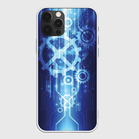 Чехол для iPhone 12 Pro Max с принтом Hi-Tech в Архангельске, Силикон |  | Тематика изображения на принте: hitech | детали | плата | система | техно