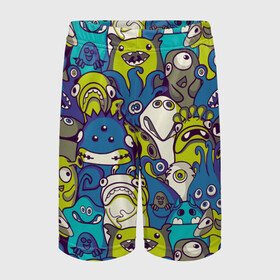 Детские спортивные шорты 3D с принтом Маленькие монстры в Архангельске,  100% полиэстер
 | пояс оформлен широкой мягкой резинкой, ткань тянется
 | Тематика изображения на принте: kids | monsters | sc | small | бешеные | глаза | графика | зубы | иллюстрация | инопланетяне | картинка | маленькие | малыши | мода | молодежная | монстры | орнамент | пасть | пришельцы | рисунок | стиль | страшные