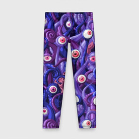Детские леггинсы 3D с принтом Щупальца с глазами в Архангельске, полиэстер 85%, спандекс 15% | эластичный пояс, зауженный крой | Тематика изображения на принте: aliens | backgro | blue | cartoons | children | eyes | fashion | funny | monsters | purple | scary | style | весёлые | глаза | графика | детский | иллюстрация | инопланетяне | картинка | красные | мода | орнамент | персонажи | пришельцы | рисунок
