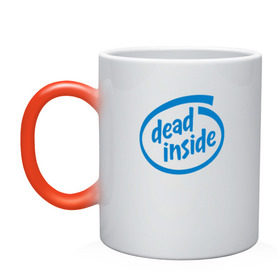 Кружка хамелеон Dead inside: в Архангельске, керамика | меняет цвет при нагревании, емкость 330 мл | Тематика изображения на принте: dead inside | гуль | дед инсайт | дединсайт | дэд инсайт | дэдинсайт | интроверт | кен канеки | мертв внутри | мертвый внутри