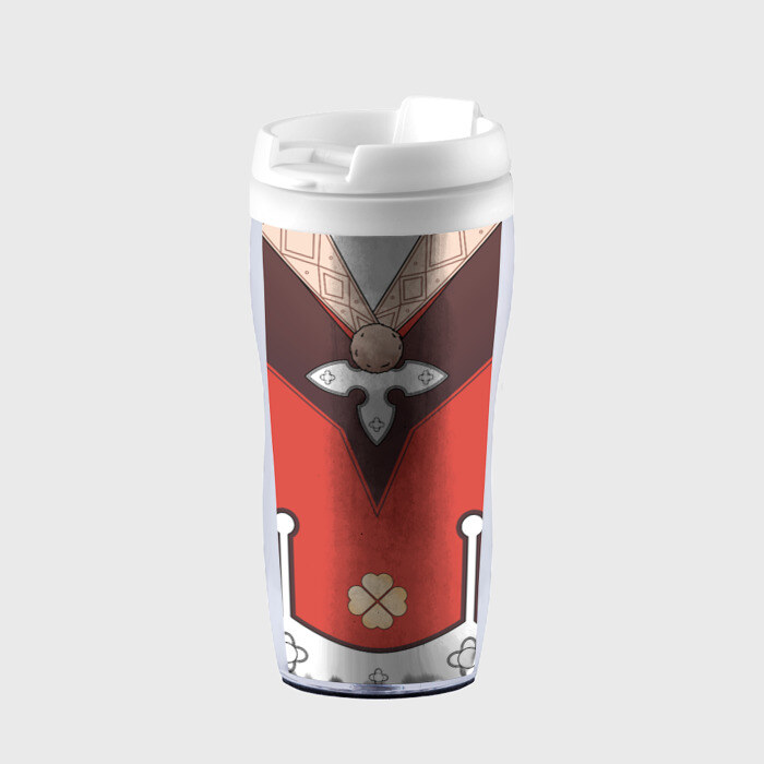 Термокружка-непроливайка КОСТЮМ КЛИ | ГЕНШИН ИМПАКТ фото